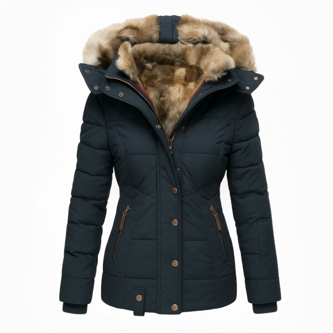 Ella Paris™ Anna | Manteau d'hiver avec doublure en fourrure