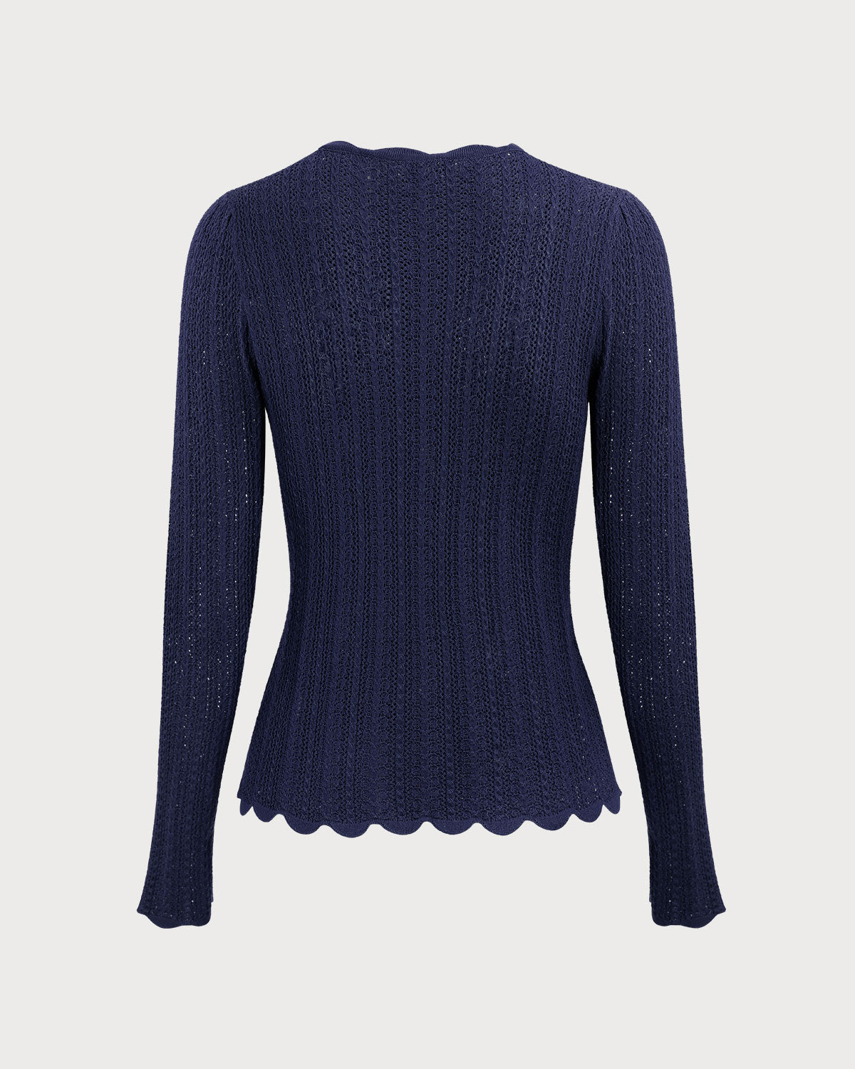 Ella Paris™ | Pull à col rond et étroit, marine