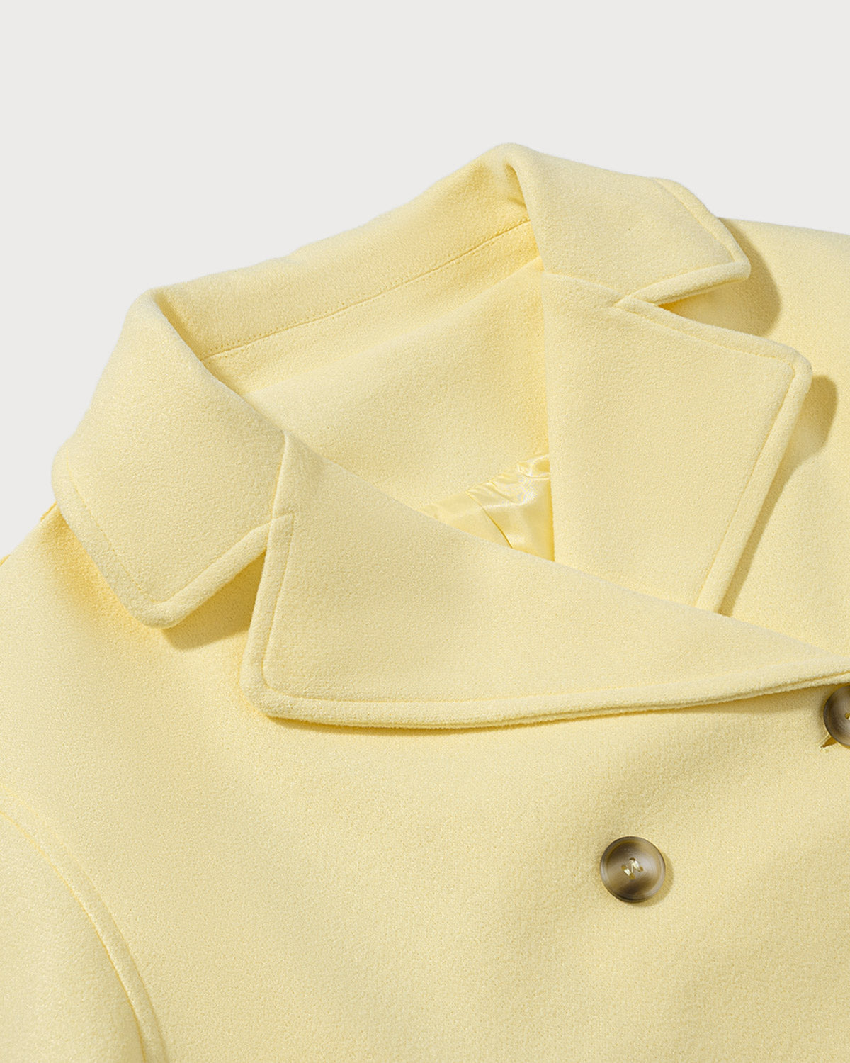 Ella Paris™ | Yellow Double Breasted Pockets Jacket