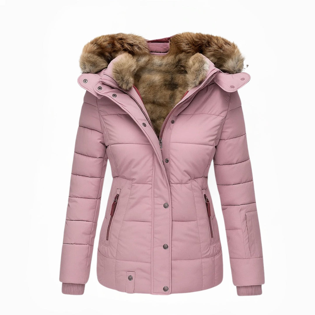 Ella Paris™ Anna | Manteau d'hiver avec doublure en fourrure