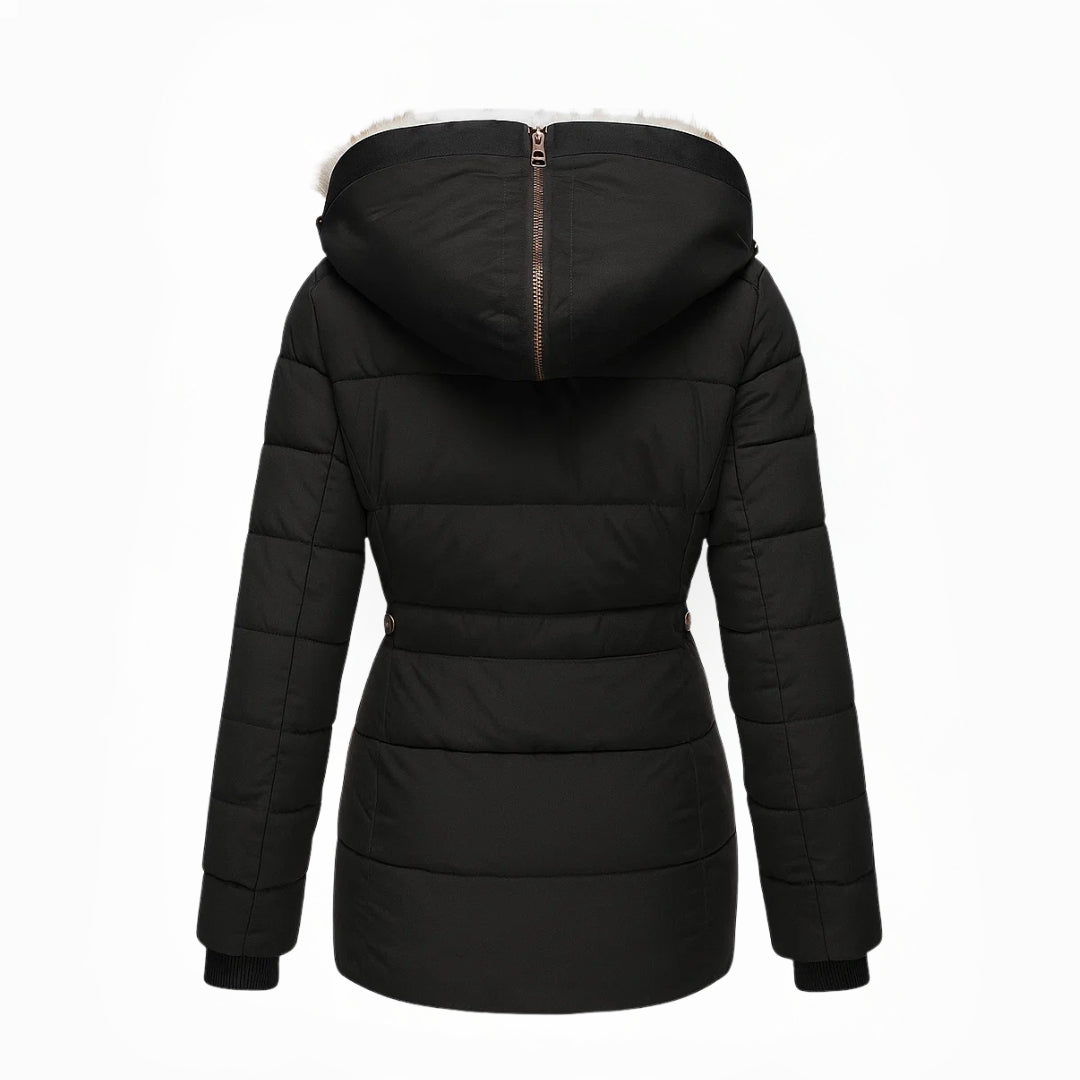 Ella Paris™ Anna | Manteau d'hiver avec doublure en fourrure