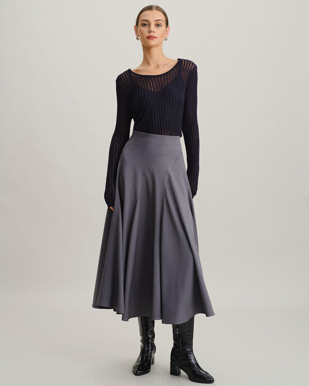 Ella Paris™ | Ensemble deux pièces avec pull-over en marine