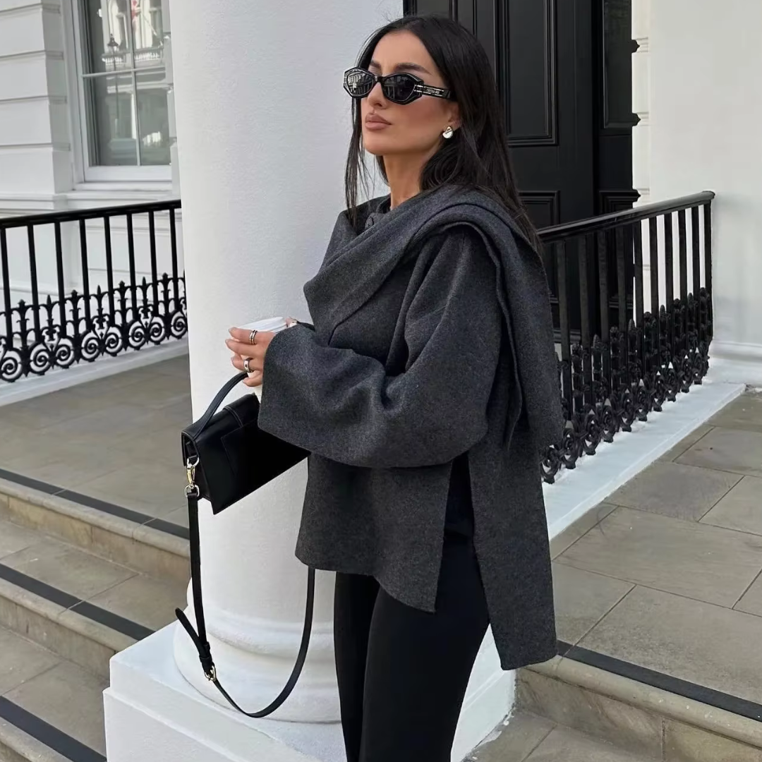 Ella Paris™ Harper | Manteau Wrap Oversize