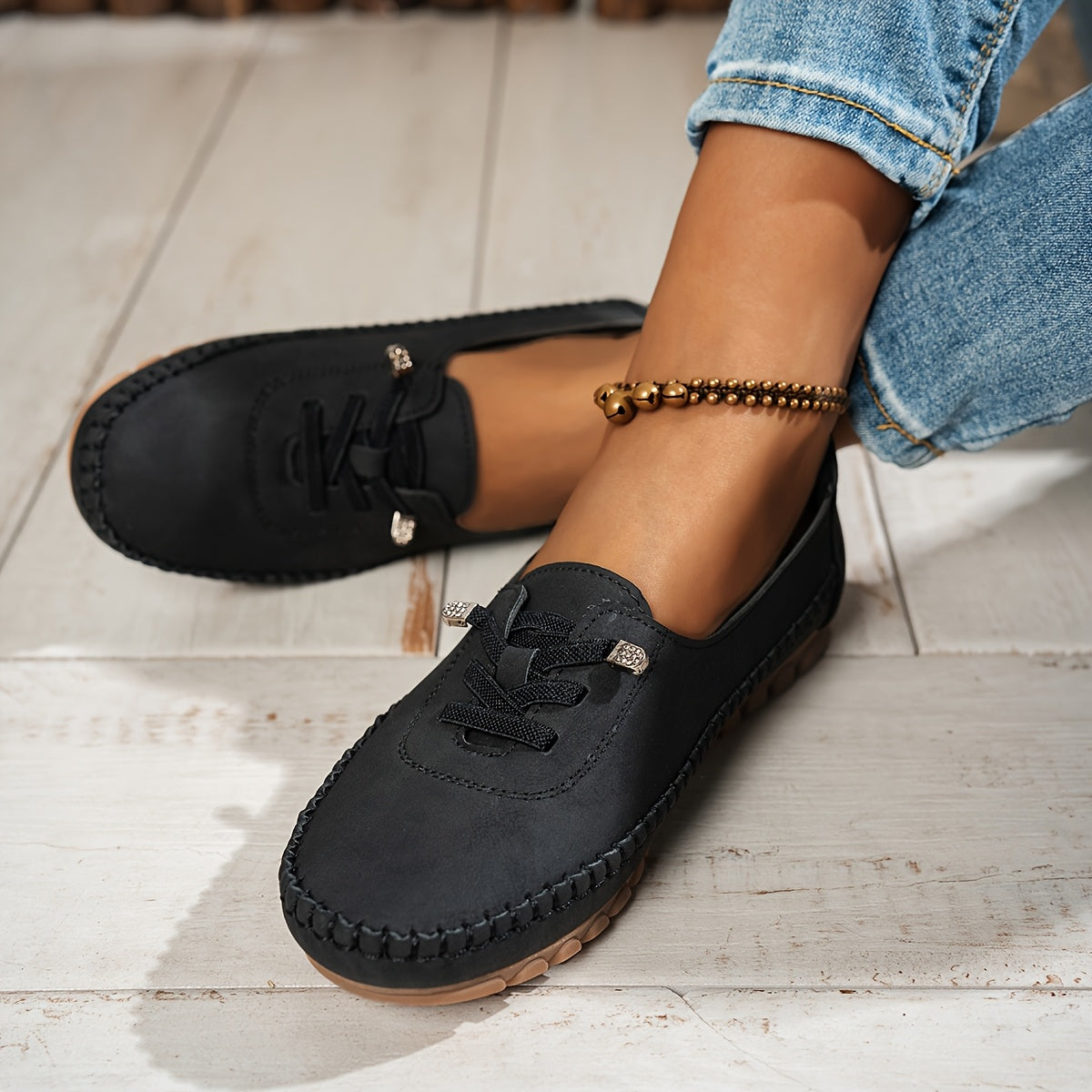 Ella Paris™ Orthelia | Mocassins souples à soutien intégral pour pieds sensibles