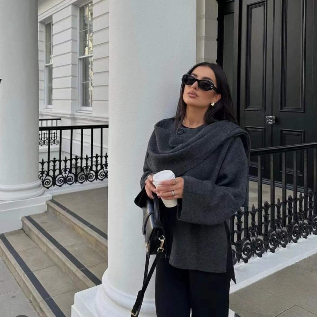 Ella Paris™ Harper | Manteau Wrap Oversize