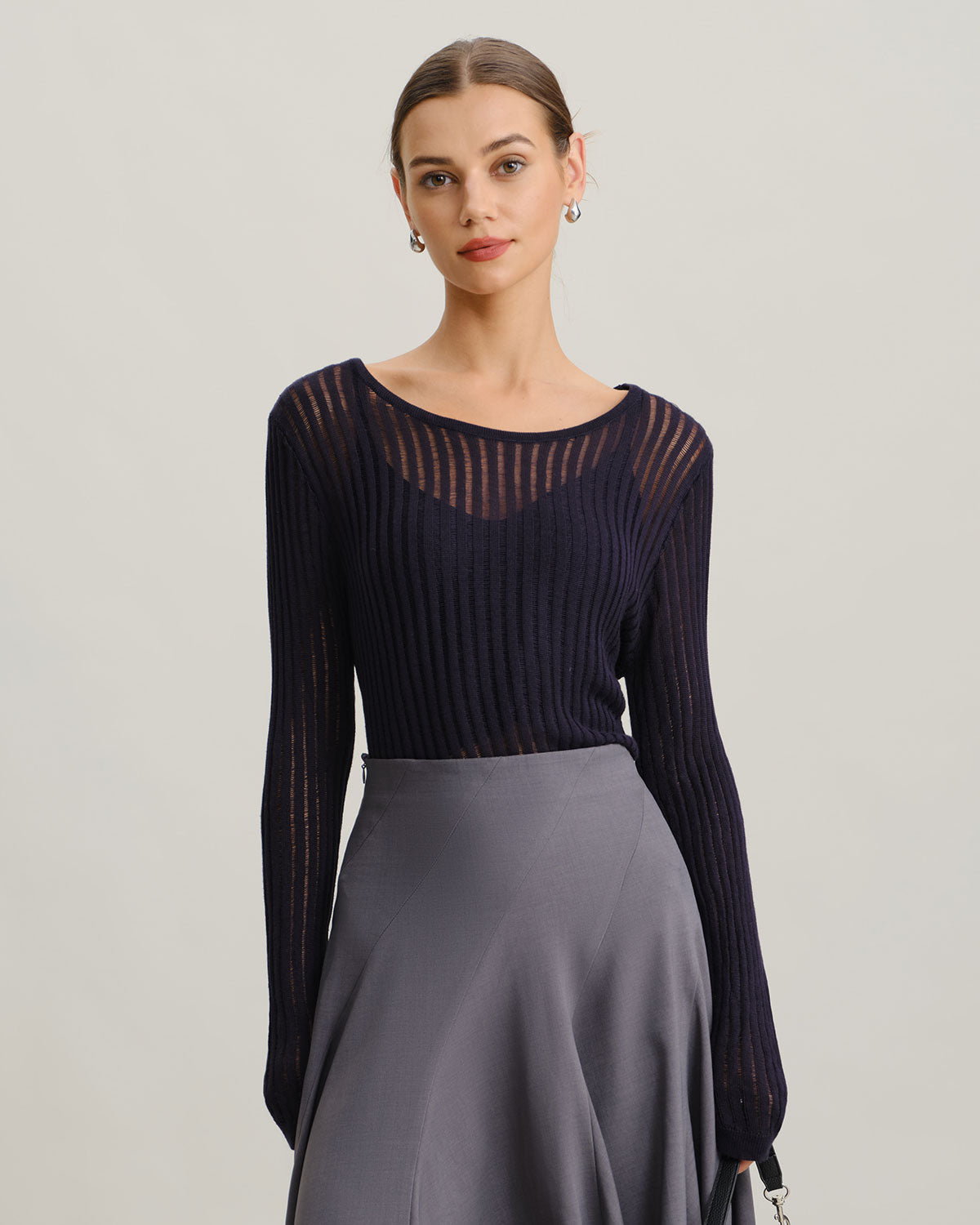 Ella Paris™ | Ensemble deux pièces avec pull-over en marine