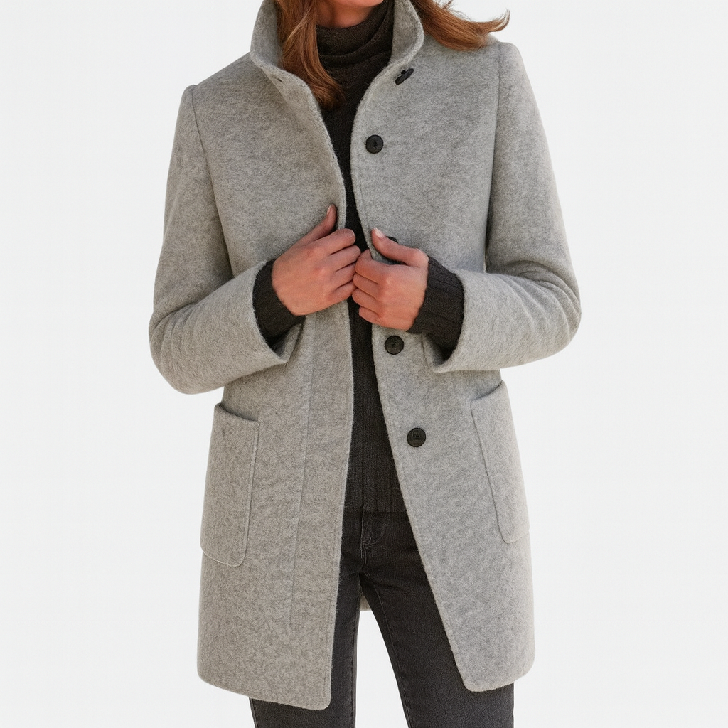 Ella Paris™ | Manteau pour femme à col montant
