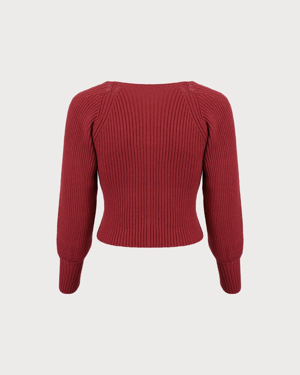 Ella Paris™ | Le pull rouge à col rond et manches longues