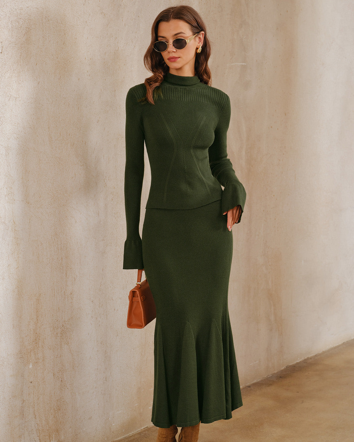 Ella Paris™ | Pull à manches cloche Green Turtle