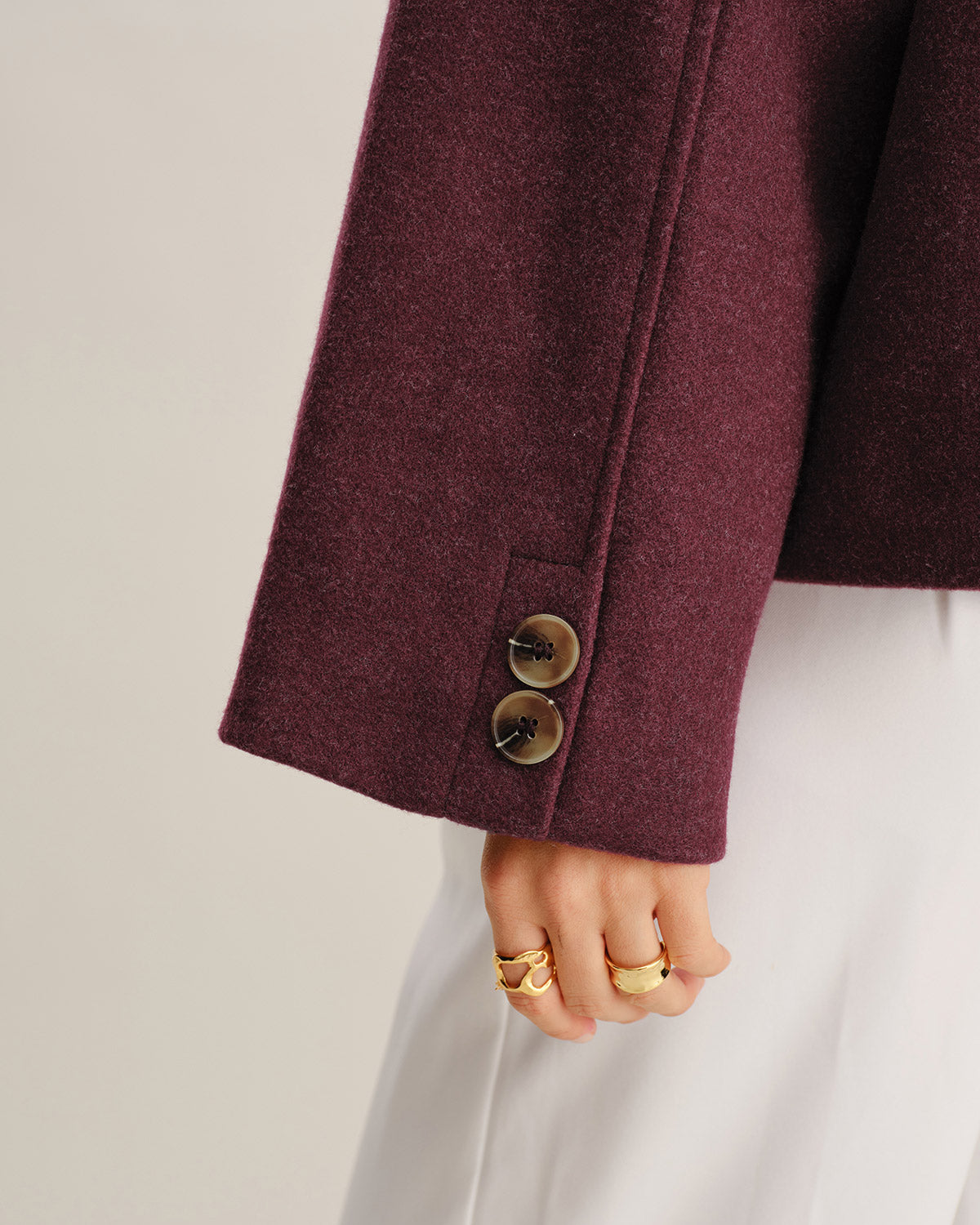 Ella Paris™ | Veste croisée rouge vin